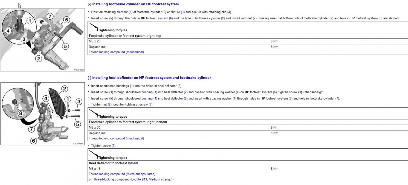 HP rearsets Accessories, Mods, and Appearance BMW S1000XR